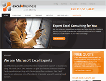 Tablet Screenshot of excel4business.com